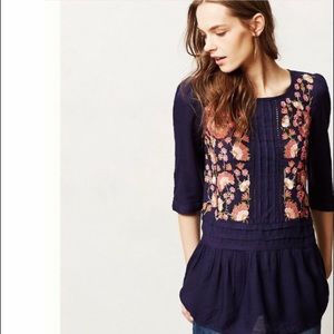 Anthropologie Floreat Sz 8 Luana Blouse